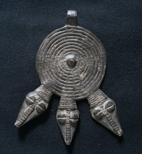 Gan Bronze 3-Headed Snake Pendant - $75.00