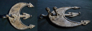 357-365 Gan Bronze Flying Serpent Pendant - $90.00